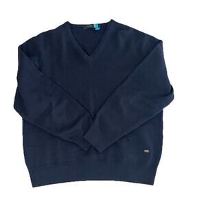 Carlos Nieto Wool Blend Men’s Blue Pullover Size L